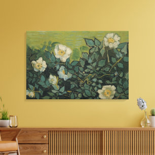 Wilde Rozen van Vincent van Gogh Canvas Afdruk