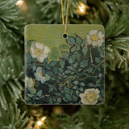 Wilde Rozen van Vincent van Gogh Keramisch Ornament (Boom)