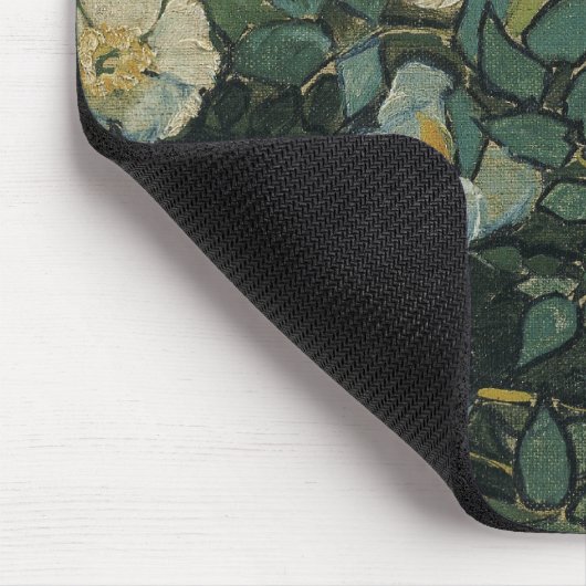 Wilde Rozen van Vincent van Gogh Muismat (Hoek)