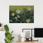 Wilde Rozen van Vincent Van Gogh Poster (Thuiskantoor)