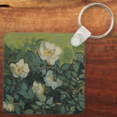Wilde Rozen van Vincent van Gogh Sleutelhanger (Achterkant)
