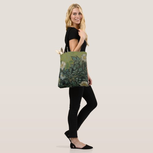 Wilde Rozen van Vincent van Gogh Tote Bag (Op model)
