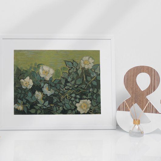 Wilde Rozen van Vincent van Gogh,  tuinkunst Poster