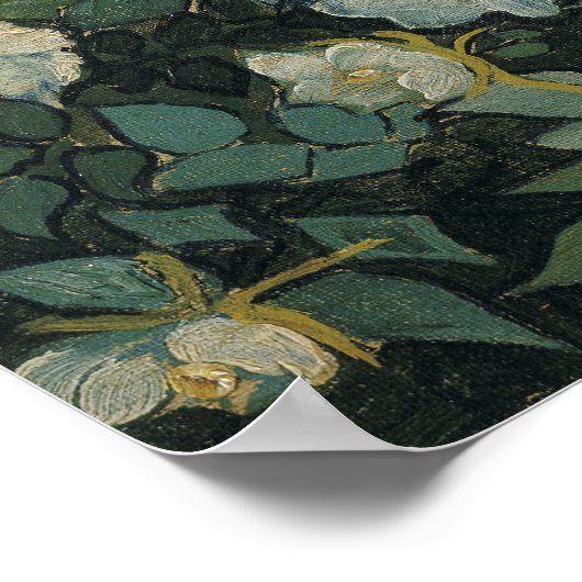 Wilde Rozen van Vincent van Gogh,  tuinkunst Poster (Hoek)