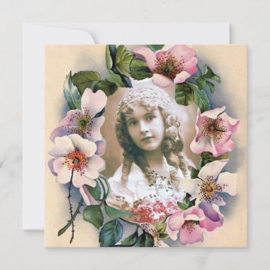 WILDE ROZEN ZOETE 16 FOTO SJABLOON KAART (Voorkant)