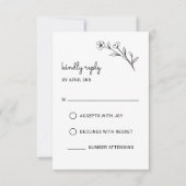 Wilde RSVP-kaart RSVP Kaartje (Voorkant)