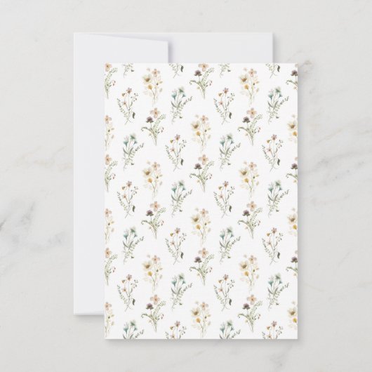 Wilde RSVP-kaart RSVP Kaartje (Achterkant)