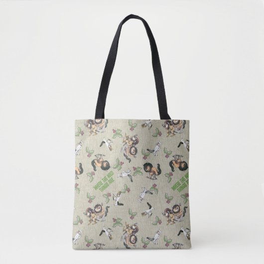 Wilde Rumpus Vakantiepatroon Tote Bag (Voorkant)