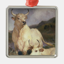Wilde Rundvee van Chillingham (Koe) Metalen Ornament