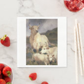 Wilde Rundvee van Chillingham (Koe) Servet (Insitu)