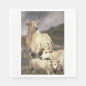 Wilde Rundvee van Chillingham (Koe) Servet (Voorkant)