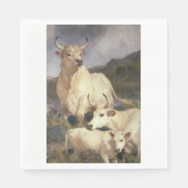 Wilde Rundvee van Chillingham (Koe) Servet