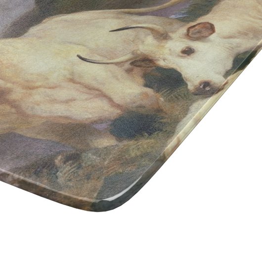 Wilde Rundvee van Chillingham (Koe) Snijplank (Hoek)