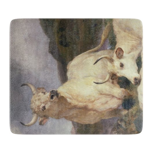 Wilde Rundvee van Chillingham (Koe) Snijplank (Voorkant)