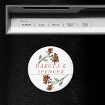 Wilde rustieke bloemen | Verbrande Oranje bloemenb Magneet<br><div class="desc">Eenvoudige handbeschilderde verbrande oranje en russetveenbloemige wilde waterverf is elegant en gesofisticeerd om slechts een pop van kleur te brengen terwijl een modern rustisch minimalistisch beeld behouden blijft. Uit het collectie "Bohemian Wildflower" blijkt dat dit ontwerp een natuurlijke, gezonde wilde bloem bevat voor een "nieuw geplukt uit de tuin"-gevoel. Voor...</div>