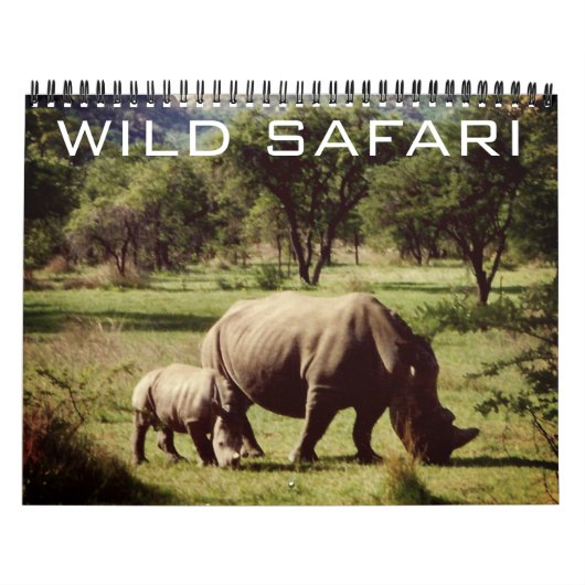 wilde safari 2026 kalender (Hoes)