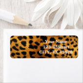 Wilde Safari — afdrukken van zwarte en bruine kath Etiket (Insitu)