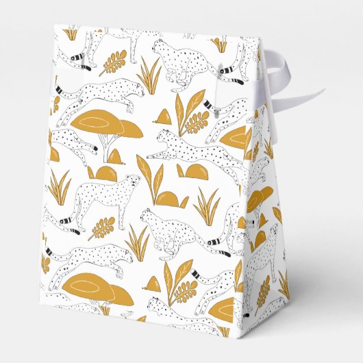 Wilde safari cheeta's bedankdoosjes (Achterkant)