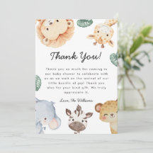 Wilde Safari Dieren Baby Shower Decoratie
