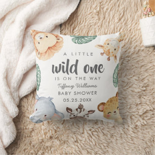 Wilde Safari Dieren Baby Shower Decoratie Kussen