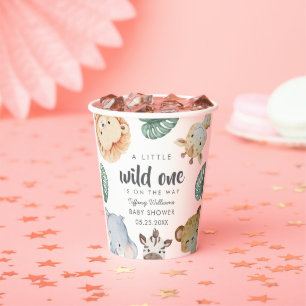 Wilde Safari Dieren Baby Shower Decoratie Papieren Bekers
