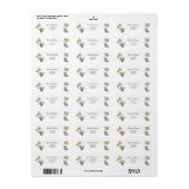 Wilde Safari Dieren Baby Shower Etiket (Full Sheet)