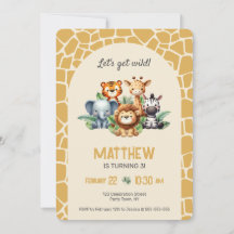 Wilde Safari Dieren Jungle Verjaardagsfeestje