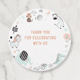 Wilde safari dieren kinderen verjaardag dank je we bedankjes labels