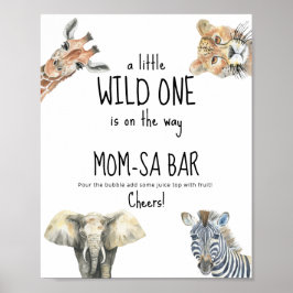 Wilde safari dieren - mom-osa bar poster
