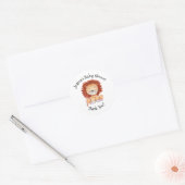 Wilde Safari Dieren Ronde Sticker (Envelop)