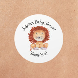 Wilde Safari Dieren Ronde Sticker