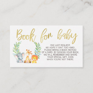 Wilde safari Dierenboekaanvraag invoegen Informatiekaartje