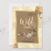 Wilde safari luipaarden verjaardagsuitnodiging kaart (Voorkant)