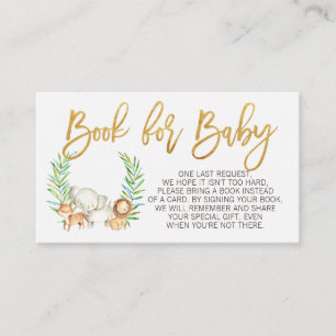 Wilde safari oerwoud informatiekaartje