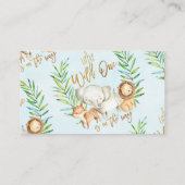 Wilde safari oerwoud informatiekaartje (Achterkant)