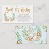 Wilde safari oerwoud informatiekaartje (Voorkant / Achterkant)