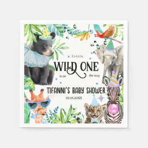 Wilde Safari Thema Baby Shower Servetten