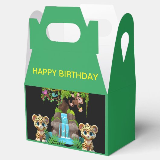 WILDE SCHATTIGEE JAGUAR VERJAARDAG BEDANKDOOSJES (Geopend)
