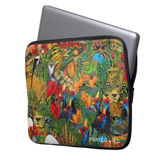 wilde schepping laptop sleeve (Voorkant Links)