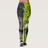 Wilde schildpad in Grass Meadow Wildlife Art Leggings (Achterkant)