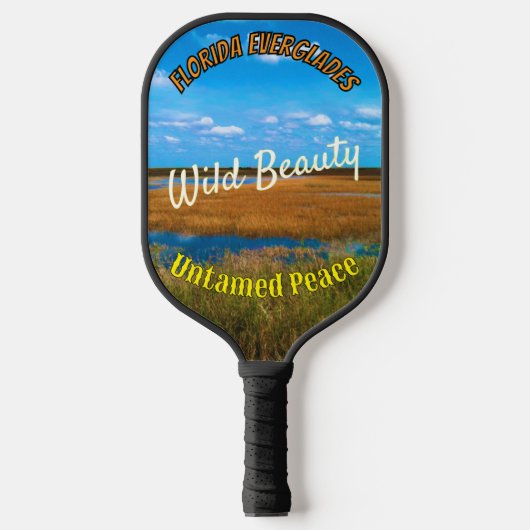 Wilde Schoonheid Ongetemde Vrede Everglades Schild Pickleball Paddle (Voorkant)