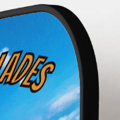 Wilde Schoonheid Ongetemde Vrede Everglades Schild Pickleball Paddle (Links Detail)
