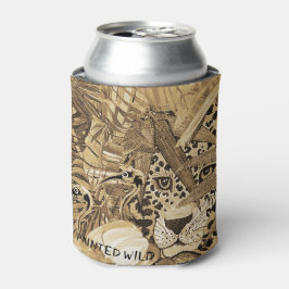 Wilde Sepia Luipaard Blikje Koeler