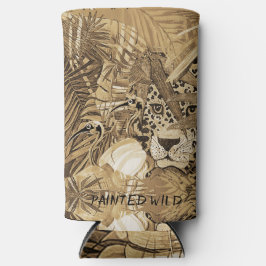 Wilde Sepia Luipaard Blikje Koeler
