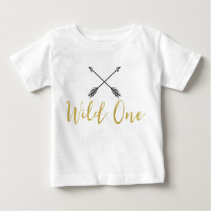Wilde Shirt voor kinderen werpt op goudolie