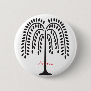 Wilde silhouette Thunder_Cove wekken Ronde Button 5,7 Cm