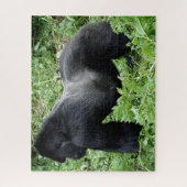 Wilde silverback gorilla aan de zijkant legpuzzel (Verticaal)