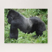 Wilde silverback gorilla aan de zijkant legpuzzel (Horizontaal)