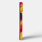 Wilde Sinaasappel en Fuscia Alcohol Ink Case-Mate iPhone Case (Achterkant / Rechts)