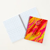 Wilde Sinaasappel en Fuscia Alcohol Ink Notitieboek (Binnen)